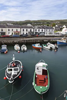 Fishing port in Carnlough, County Antrim, Northern Ireland, Great Britain, Europe, PublicGround Fishing port in Carnlough, County Antrim, Northern Ireland, Great Britain, Europe, PublicGround