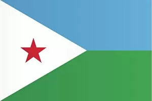 Related Images Collection: Flag of Djibouti