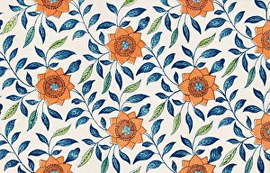 <b class=qtipBold><figcaption>Floral Wallpaper</figcaption></b><br>Ornaments by Heinrich Dolmetsch (24 January 1848 a 25 July 1907) a german architect and designer, from 'Der Ornamentenschatz' published by J. Hoffmann, Stuttgart 1887. Photographed and edited by J. C. Rosemann.<br><em>© jcrosemann</em> Floral Wallpaper