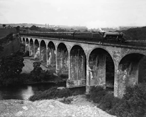 The Flying Scotsman Express Train Crossing Croxdale Viaduct September 1928 The Flying Scotsman Express Train Crossing Croxdale Viaduct September 1928