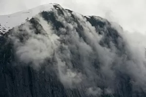 Fjord Gallery: Fog Rolls over Cliff, Misty Fjords, Alaska