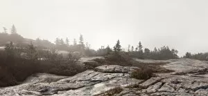 Images Dated 29th October 2014: Foggy landscape panorama
