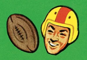 Images Dated 14th October 2003: Football player and ball