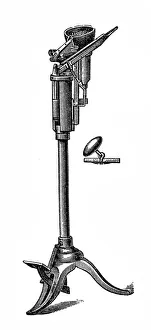 Footwear manufacturing, button fastening machine Footwear manufacturing, button fastening machine