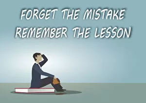 Inspirational Art Quote Collection: Forget the mistake, remember the lesson