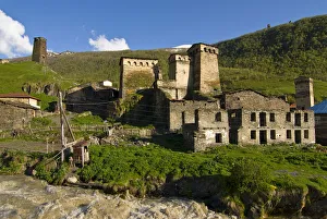 Fortified village of Ushguli, Svanetia, Georgia Fortified village of Ushguli, Svanetia, Georgia