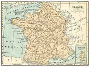 France map 1875