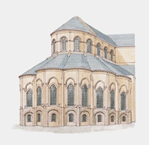 France, Paris, Basilica of St Denis (St Denis Abbey), apse France, Paris, Basilica of St Denis (St Denis Abbey), apse
