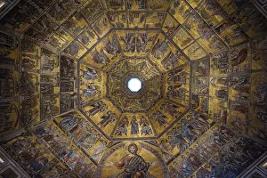 Frescos on the Ceiling, Battistero, Florence, Italy Frescos on the Ceiling, Battistero, Florence, Italy