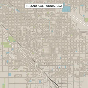 Fresno California US City Street Map Fresno California US City Street Map