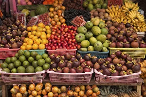 Fruit stand on Balinese market, Ubud, Bali, Indonesia