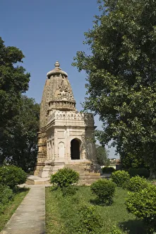 Garden in front of a temple, Kandariya Mahadeva Temple, Khajuraho, Chhatarpur District Garden in front of a temple, Kandariya Mahadeva Temple, Khajuraho, Chhatarpur District