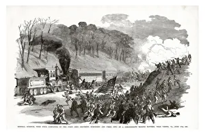 General Schenck Surprised and Fired into by a Confederate Masked Battery near Vienna General Schenck Surprised and Fired into by a Confederate Masked Battery near Vienna