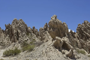 Geologic formations of a dry lake bed in the Monument Natural Angastaco, Salta, Argentina Geologic formations of a dry lake bed in the Monument Natural Angastaco, Salta, Argentina