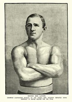 George Kid Lavigne, Victorian boxer, World Lightweight champion, 19th Century George Kid Lavigne, Victorian boxer, World Lightweight champion, 19th Century
