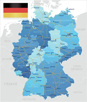 Maps Gallery: Germany - road map