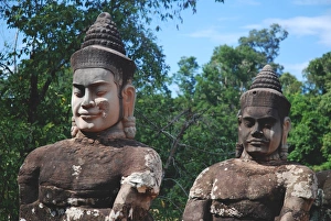 Giants causeway at south gate of Angkor Thom Giants causeway at south gate of Angkor Thom