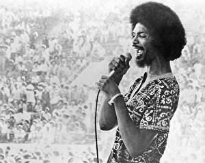 Gil Scott-Heron Performing Live Print circa 1974