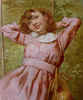 <b class=qtipBold><figcaption>Girl portrait sitting on swing</figcaption></b><br>Illustration from 19th century<br><em>© This content is subject to copyright.</em> Girl portrait sitting on swing