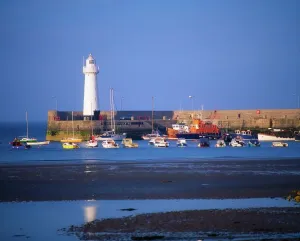 Prints of Co Down, Donaghadee, Lighthouse and Harbour, Ireland Northern Ireland Prints: Co Down Donaghadee Lighthouse Print