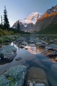 Canadian Rocky Prints: Mount Edith Cavell Print, Jasper National Park Landscape