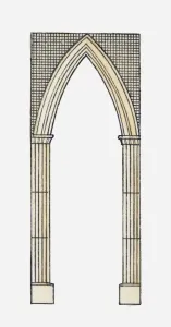 Lancet Arch Print, Westminster Abbey, London