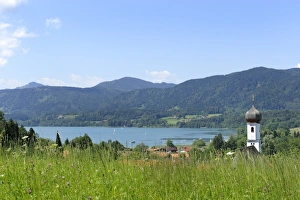 Gmund am Tegernsee, St. Giles Parish Church, Upper Bavaria, Bavaria, Germany, Europe, PublicGround Gmund am Tegernsee, St. Giles Parish Church, Upper Bavaria, Bavaria, Germany, Europe, PublicGround