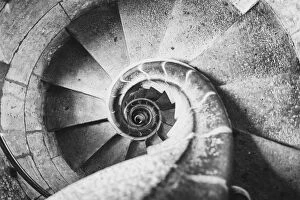 Spiral Stair Abstracts Gallery: Going down - Sagrada Familia