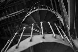 <b class=qtipBold><figcaption>Take me to where the gold is</figcaption></b><br>This spiral staircase was used to take mine workers to the upper level of the cableway's final station.<br><em>© 2016 - All rights reserved</em> Take me to where the gold is