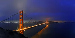 Golden Gate Bridge at dusk, San Francisco, California, United States Golden Gate Bridge at dusk, San Francisco, California, United States
