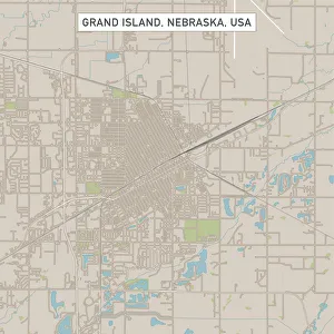 Grand Island Nebraska US City Street Map Grand Island Nebraska US City Street Map