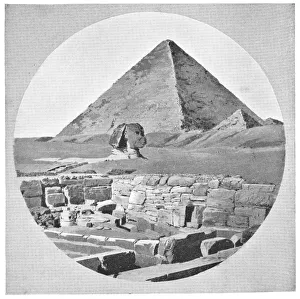The Great Pyramid and Sphinx in Giza, Egypt - Ottoman Empire The Great Pyramid and Sphinx in Giza, Egypt - Ottoman Empire