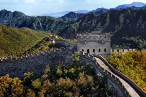 The Great Wall Of China At Mutianyu, Huairou County, Northeast of Central Beijing, China The Great Wall Of China At Mutianyu, Huairou County, Northeast of Central Beijing, China