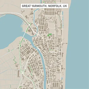Great Yarmouth Norfolk UK City Street Map Great Yarmouth Norfolk UK City Street Map