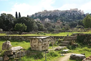 <b class=qtipBold><figcaption>Greece, Athens, Ancient Agora</figcaption></b><br>Greece, Athens, view of Acropolis from Ancient Agora<br><em>© Hiroshi Higuchi</em> Greece, Athens, Ancient Agora