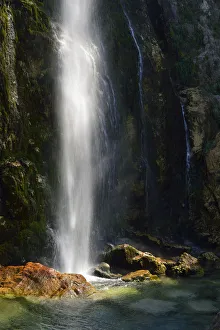Grunas Waterfall, Theth National Park, Albanian Alps, Albania, The Balkans, Europe Grunas Waterfall, Theth National Park, Albanian Alps, Albania, The Balkans, Europe