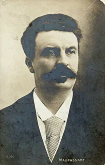 <b class=qtipBold><figcaption>Guy de Maupassant</figcaption></b><br>French writer, Guy de Maupassant (1850 - 1893), a master of the short story and author of the acclaimed 'Boule de Suif'. (Photo by Henry Guttmann Collection/Hulton Archive/Getty Images) Guy de Maupassant