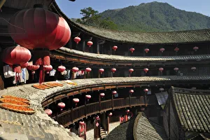 Hakka Tulou traditional Chinese housing, Fujian Hakka Tulou traditional Chinese housing, Fujian