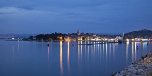 Harbor and town view, Izola, Adriatic coast, Slovenian Littoral, Istria, Slovenia Harbor and town view, Izola, Adriatic coast, Slovenian Littoral, Istria, Slovenia
