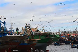 Harbour of Essaouira, on Atlantic coast of Morocco Harbour of Essaouira, on Atlantic coast of Morocco