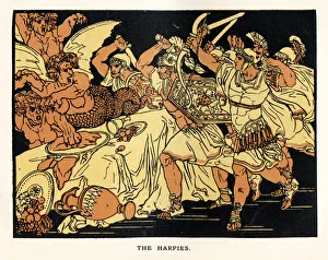 <b class=qtipBold><figcaption>The Harpies</figcaption></b><br>The Harpies a scene from Virgil's Aeneid.<br><em>© Duncan Walker</em> The Harpies