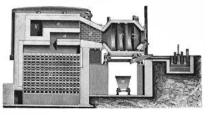 Heating Siemens, section of gasifier and oven Heating Siemens, section of gasifier and oven