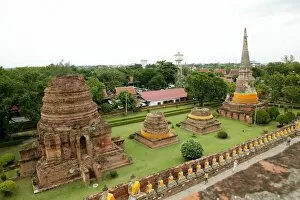 Images Dated 19th August 2006: High Angle View of Wat Yai Chaya Mongkol