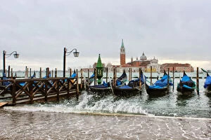 Mooring Post Gallery: High tide on the Venetian Lagoon
