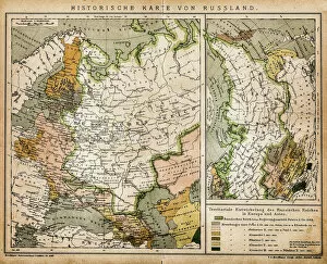 Russia Gallery: Historic map of Russia