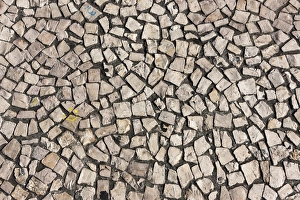 Historic stone paving in the historic town centre of Funchal, Santa Luzia, Funchal Historic stone paving in the historic town centre of Funchal, Santa Luzia, Funchal