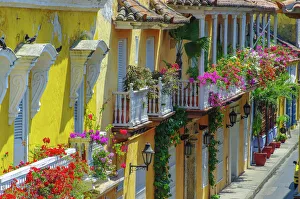 Historical center of the ancient city of Cartagena de Indias in the country of Colombia Historical center of the ancient city of Cartagena de Indias in the country of Colombia