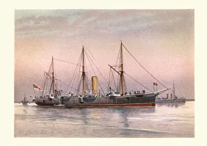 HMS Mohawk, Archer-class torpedo cruiser of the Royal Navy, 19th Century HMS Mohawk, Archer-class torpedo cruiser of the Royal Navy, 19th Century