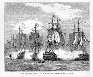 Battleship Gallery: HMS Victory at the Battle of Trafalgar