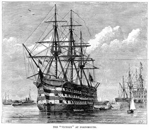 Napoleonic Wars Gallery: HMS Victory at Portsmouth